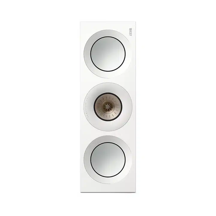 KEF Uni-Q® Haut-Parleur Central Couleur Blanc Brillant / Champagne (Reference 2 Meta)