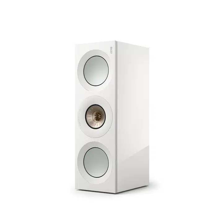 KEF Uni-Q® Haut-Parleur Central Couleur Blanc Brillant / Champagne (Reference 2 Meta)