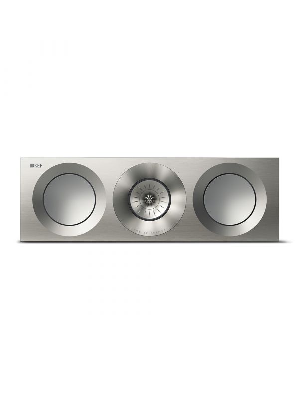 KEF Uni-Q® Haut-Parleur Central Couleur Noyer Satiné / Argent (Reference 2 Meta)