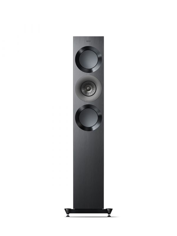 KEF Uni-Q® + MAT™ Haut-Parleurs Colonnes / Tours Couleur Noir Brillant / Gris (Reference 3 Meta)