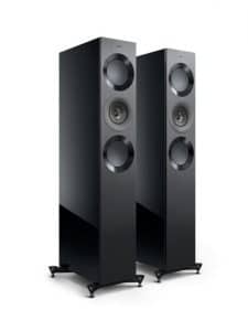 KEF Uni-Q® Driver Array with MAT™ Floorstanding Tower Speakers Color Gloss Black / Grey (Reference 3 Meta)