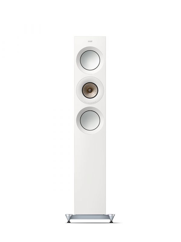 KEF Uni-Q® Driver Array with MAT™ Floorstanding Tower Speakers Color  Gloss White / Champagne (Reference 3 Meta)