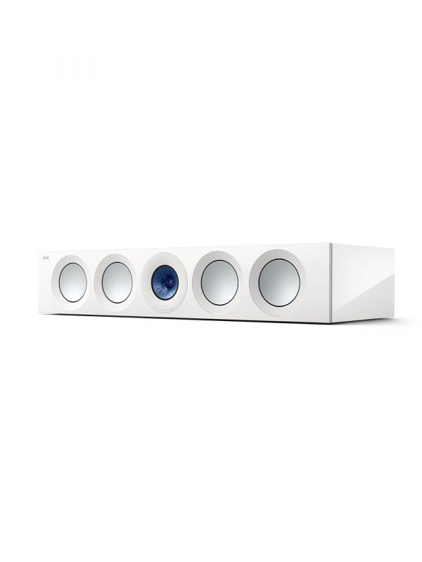 KEF Uni-Q® Haut-Parleur Central Couleur Blanc Brillant / Bleu (Reference 4 Meta)