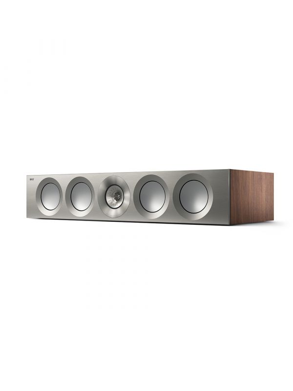 KEF Uni-Q® Haut-Parleur Central Couleur Noyer Satiné / Argent (Reference 4 Meta)