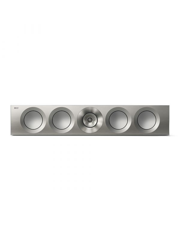 KEF Uni-Q® Haut-Parleur Central Couleur Noyer Satiné / Argent (Reference 4 Meta)