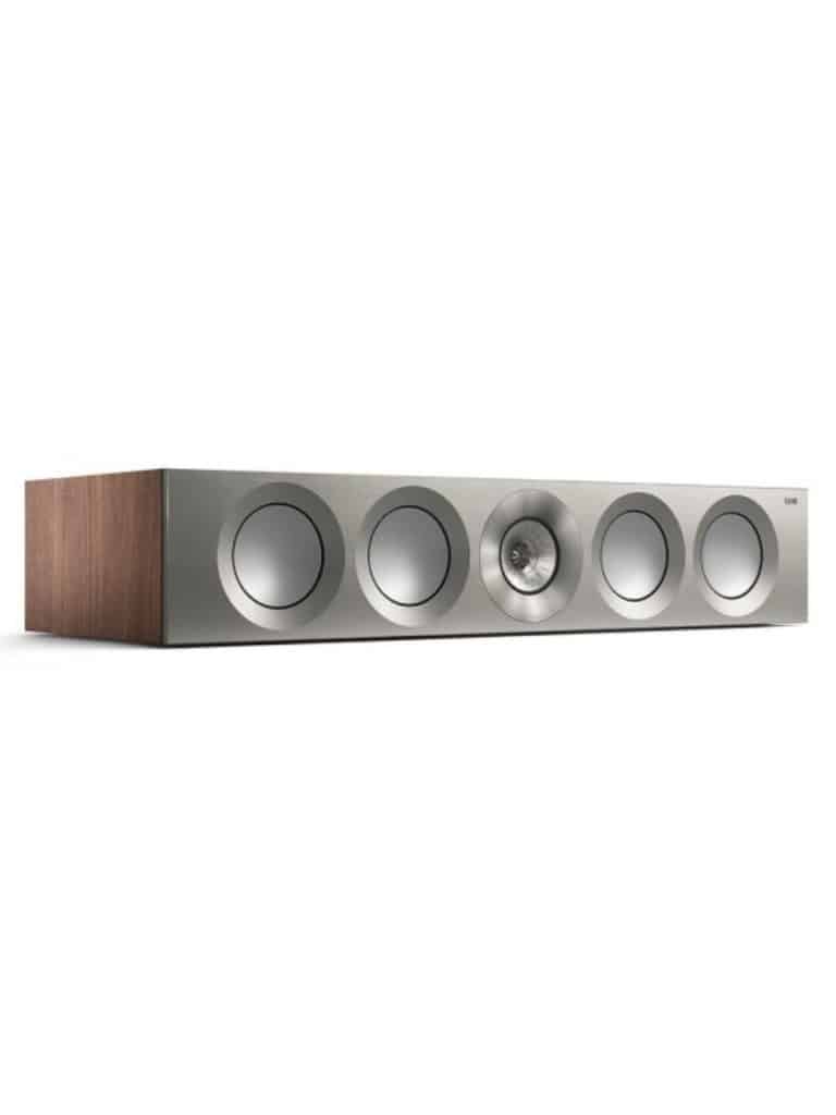 KEF Uni-Q® Haut-Parleur Central Couleur Noyer Satiné / Argent (Reference 4 Meta)