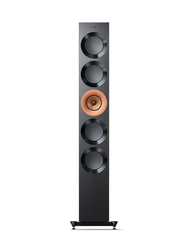 KEF Uni-Q® + MAT™ Haut-Parleurs Colonnes / Tours Couleur Noir Brillant / Cuivre (Reference 5 Meta)