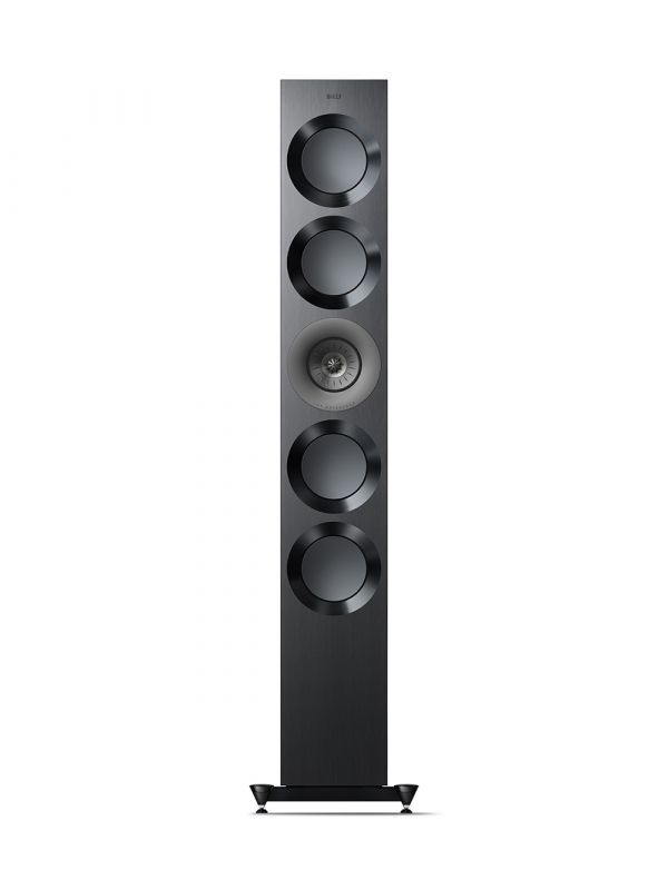 KEF Uni-Q® + MAT™ Haut-Parleurs Colonnes / Tours Couleur Noir Brillant / Gris (Reference 5 Meta)