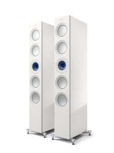 KEF Uni-Q® + MAT™ Haut-Parleurs Colonnes / Tours Couleur Blanc Brillant / Bleu (Reference 5 Meta)