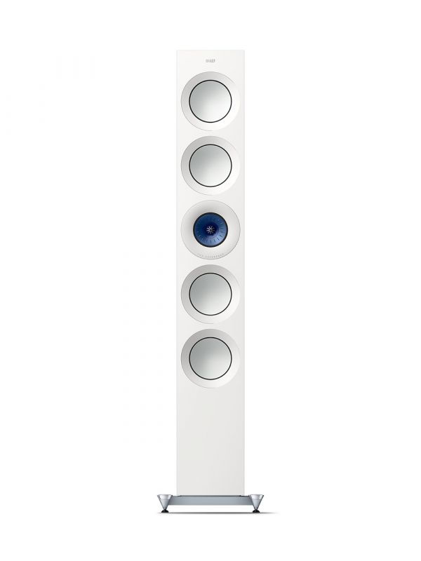 KEF Uni-Q® Driver Array with MAT™ Floorstanding Tower Speakers Color Gloss White / Blue (Reference 5 Meta)