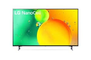 LG 43 po NANO75 NANOCELL 4K IA ThinQ® + Téléviseur Intelligent (2022)