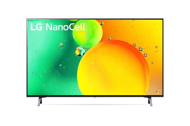 LG 43 po NANO75 NANOCELL 4K IA ThinQ® + Téléviseur Intelligent (2022)