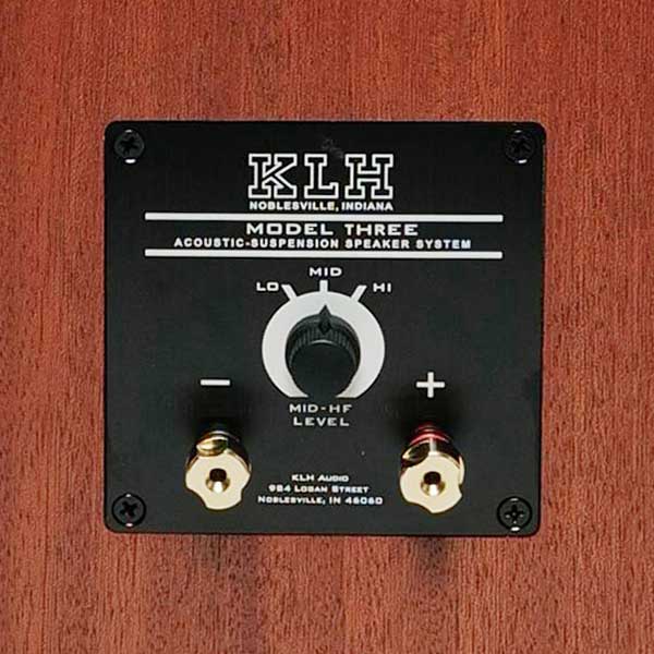 KLH Haut-Parleurs Étagères Suspension Acoustique Couleur Acajou (Model Three)