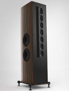 T+A Haut-Parleurs Colonnes / Tours Trois Voies Linesource 850 Mm Magnétostatique Tweeter Cabinet Couleur Macassar/Noir Brillant (Solitaire S540) (Paire)