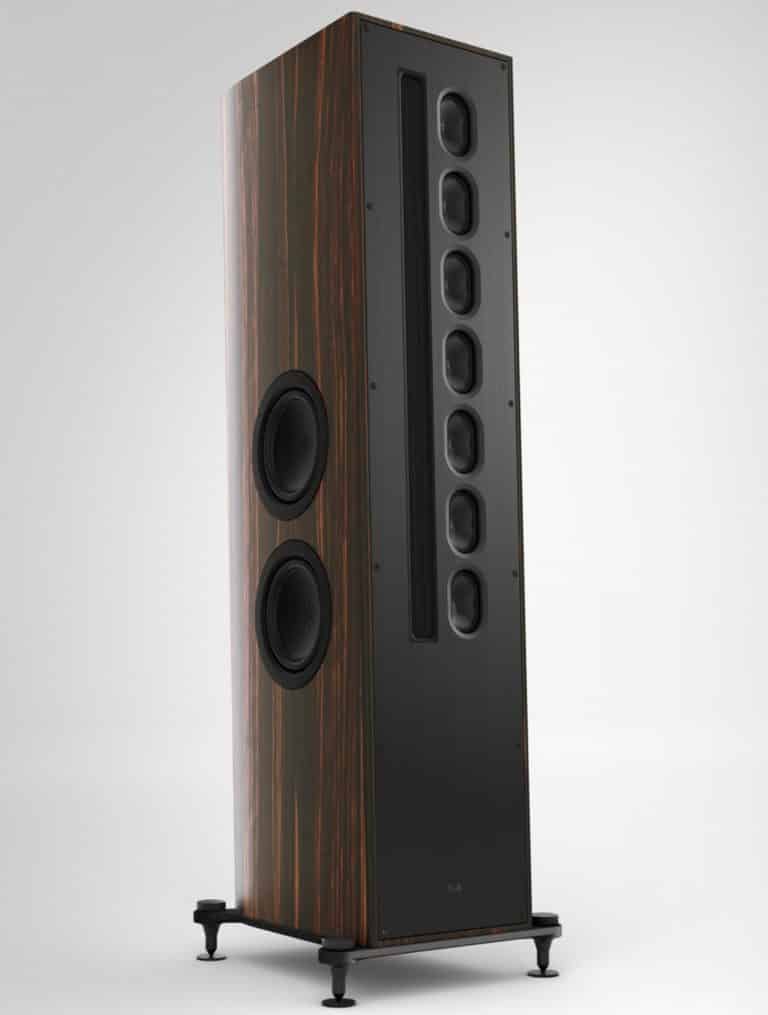 T+A Haut-Parleurs Colonnes / Tours Trois Voies Linesource 850 Mm Magnétostatique Tweeter Cabinet Couleur Macassar/Noir Brillant (Solitaire S540) (Paire)