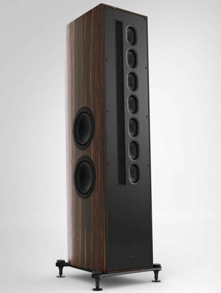 T+A Three-way Floorstanding Tower Speakers Linesource 850 mm Magnetostatic Tweeter Cabinet Color  High Gloss Macassar/Black  (Solitaire S540)