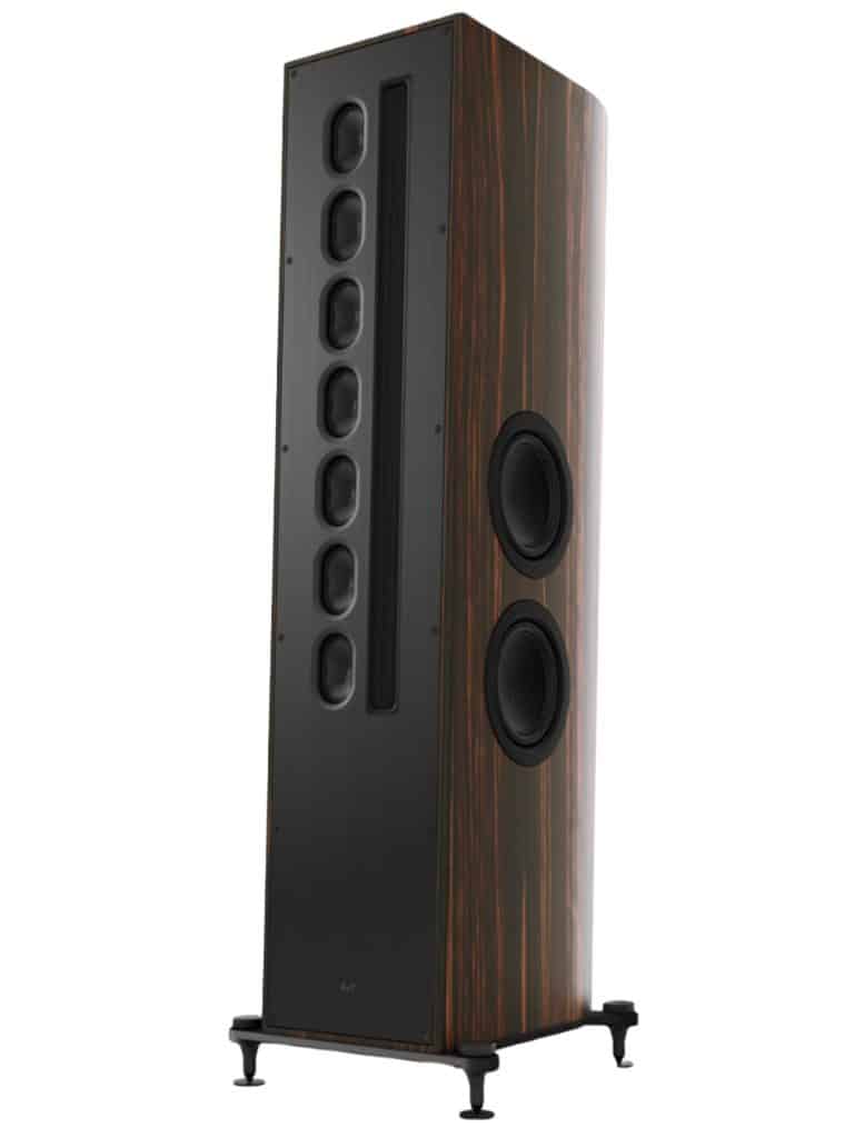 T+A Three-way Floorstanding Tower Speakers Linesource 850 mm Magnetostatic Tweeter Cabinet Color  High Gloss Macassar/Black  (Solitaire S540)