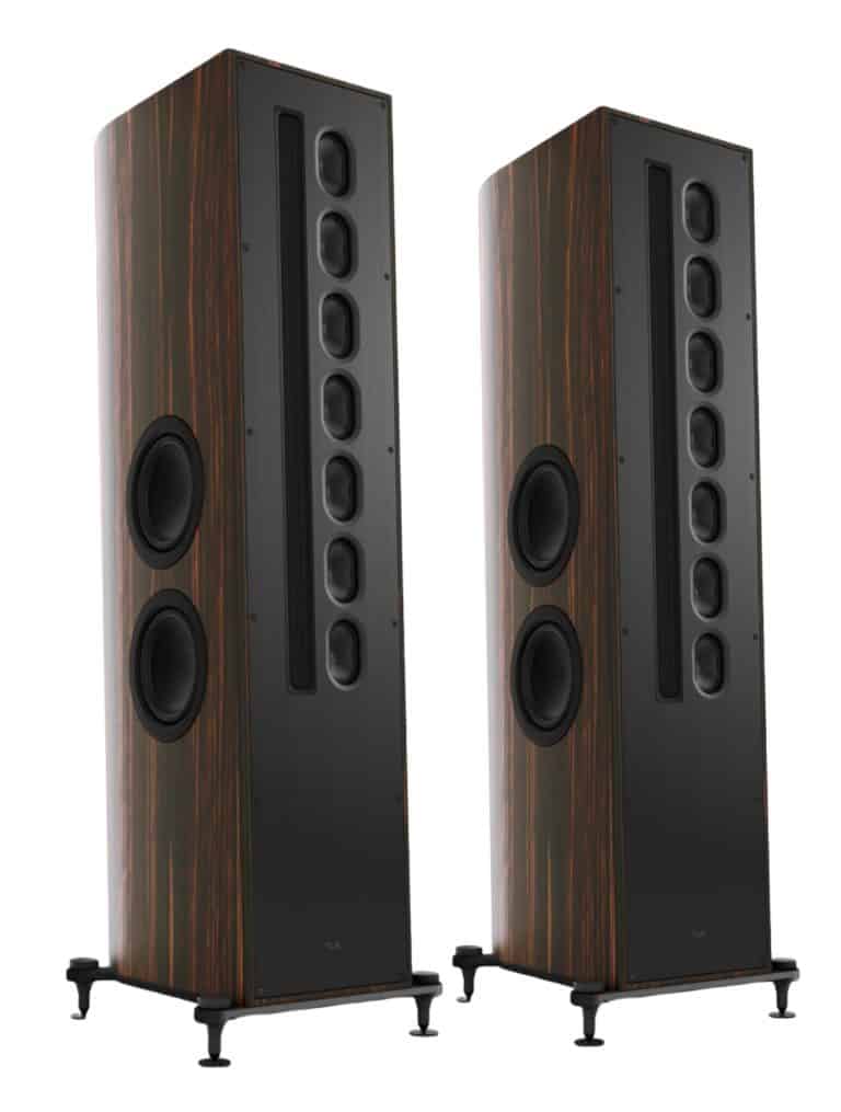 T+A Three-way Floorstanding Tower Speakers Linesource 850 mm Magnetostatic Tweeter Cabinet Color  High Gloss Macassar/Black  (Solitaire S540)