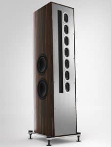 T+A Haut-Parleurs Colonnes / Tours Trois Voies Linesource 850 Mm Magnétostatique Tweeter Cabinet Couleur Macassar/Argent Brillant (Solitaire S540) (Paire)