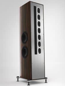 T+A Three-way Floorstanding Tower Speakers Linesource 850 mm Magnetostatic Tweeter Cabinet Color High Gloss Macassar/Silver (Solitaire S540)