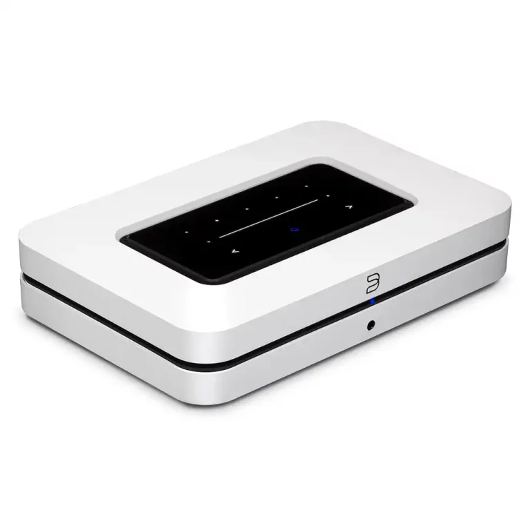 Bluesound Node Diffuseur de Musique Sans Fil, Haute Résolution Multi-pièces Couleur Blanche