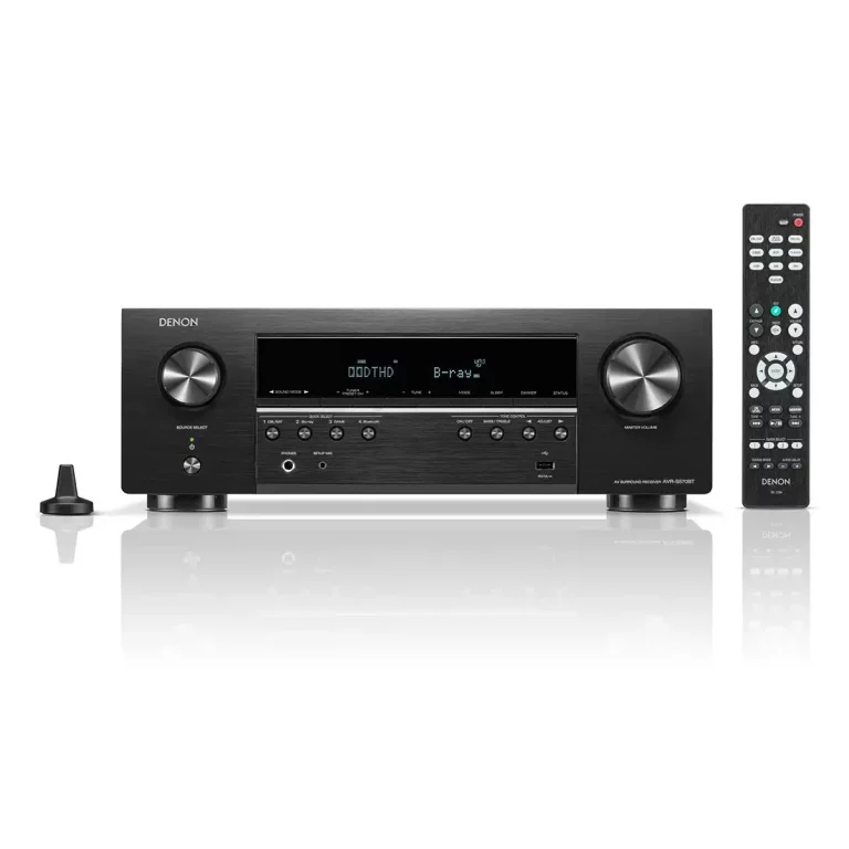 Denon 5.2 Canaux Récepteur de Cinéma Maison 8K avec Dolby Audio & DTS (AVR-S570BT)