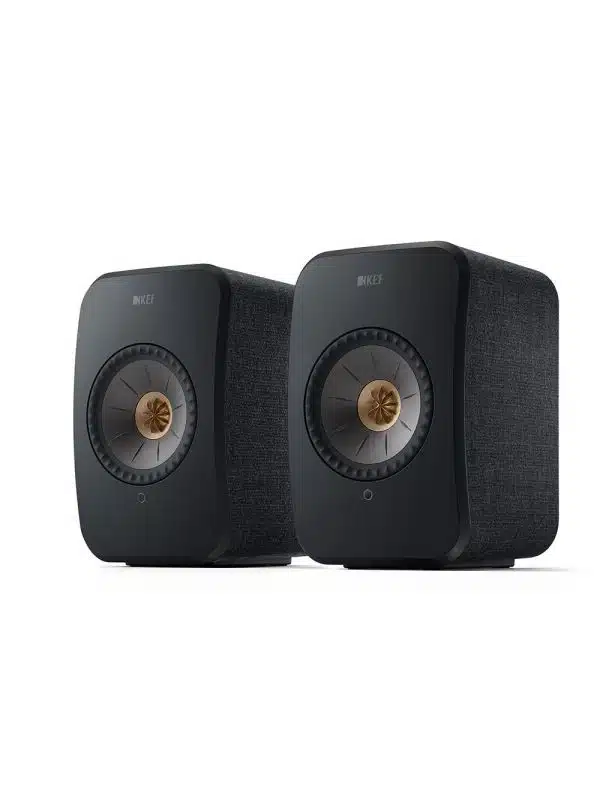 KEF Uni-Q® Compact Wireless HiFi Speaker System Color Carbon Black (LSXII)