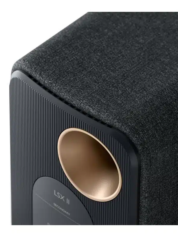 KEF Uni-Q® Compact Wireless HiFi Speaker System Color Carbon Black (LSXII)