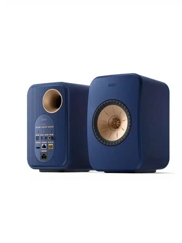 KEF Uni-Q® Système Compact D'enceintes Hifi Sans Fil Couleur Bleu Cobalt (LSXII)