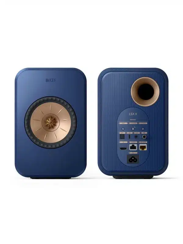 KEF Uni-Q® Système Compact D'enceintes Hifi Sans Fil Couleur Bleu Cobalt (LSXII)