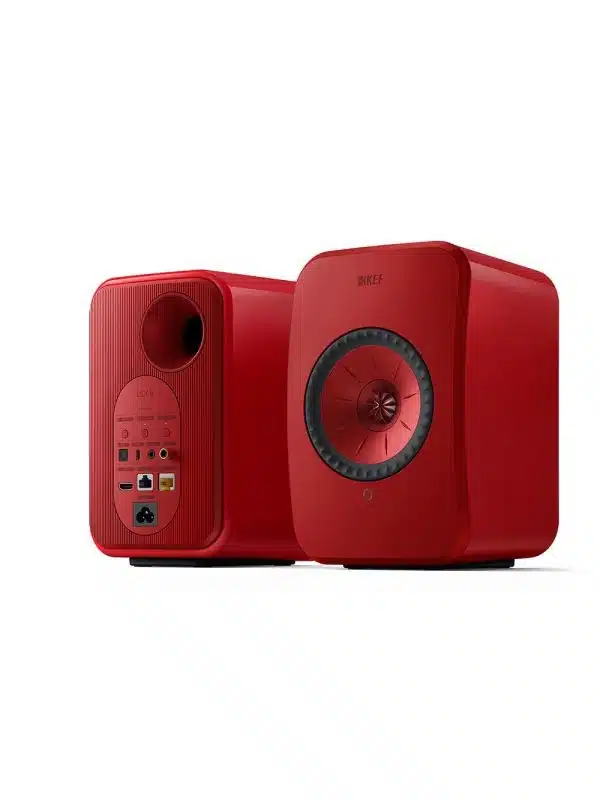 KEF Uni-Q® Système Compact D'enceintes Hifi Sans Fil Couleur Rouge Lave (LSXII)