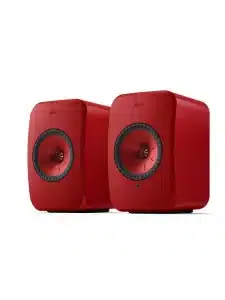 KEF Uni-Q® Système Compact D’enceintes Hifi Sans Fil Couleur Rouge Lave (LSXII)