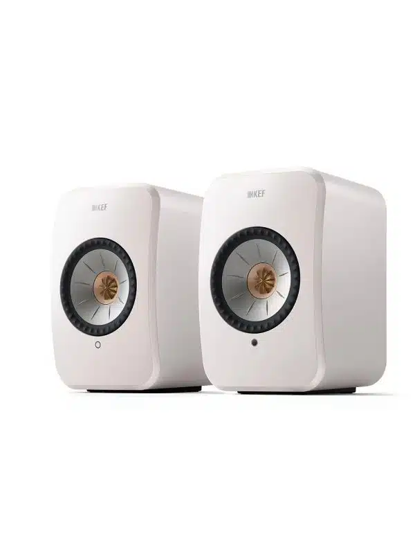 KEF Uni-Q® Compact Wireless HiFi Speaker System Color Mineral White (LSXII)