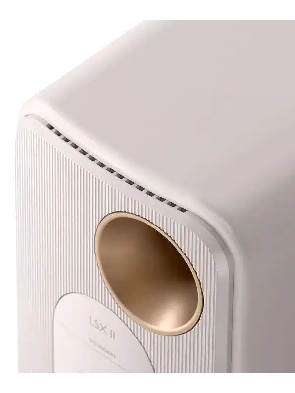 KEF Uni-Q® Compact Wireless HiFi Speaker System Color Mineral White (LSXII)