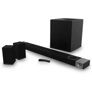 KLIPSCH 54” 5.1.4 Dolby Atmos Soundbar System w/ 12” Subwoofer and Surround Speakers (Cinema 1200)