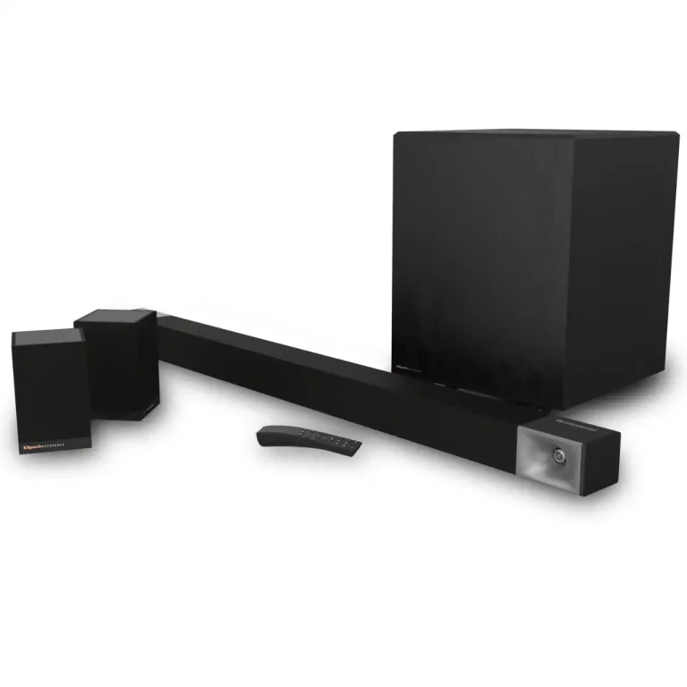 KLIPSCH 5.1 Barre de Son Dolby Atmos 48 po avec Caisson de Basses 10 po et Haut-parleurs Ambiophonique (Cinema 800)