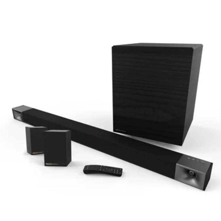 KLIPSCH 5.1 Barre de Son Dolby Atmos 48 po avec Caisson de Basses 10 po et Haut-parleurs Ambiophonique (Cinema 800)