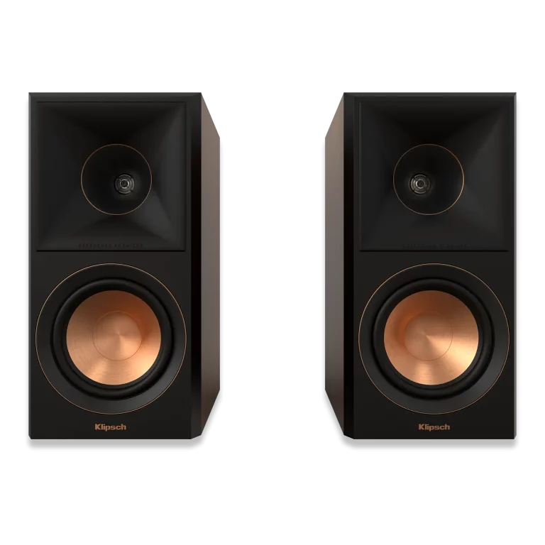 KLIPSCH 2 Voies, 5,25 po Haut-Parleurs Étagères Couleur Noir Ébène (RP500) (Paire)