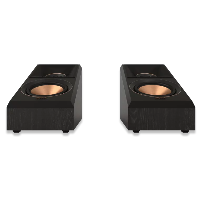 KLIPSCH 2 Voies, Dolby Atmos 5,25 po Haut-parleur Élévation ou Ambiophonique Couleur Ébène (Paire)