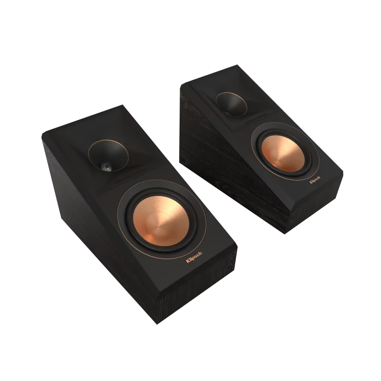 KLIPSCH 2 Voies, Dolby Atmos 5,25 po Haut-parleur Élévation ou Ambiophonique Couleur Ébène