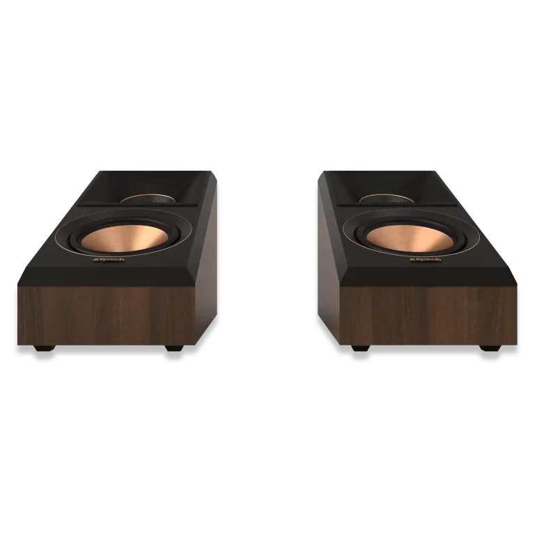 KLIPSCH 2 Voies, Dolby Atmos 5,25 po Haut-parleur Élévation ou Ambiophonique Couleur Noyer