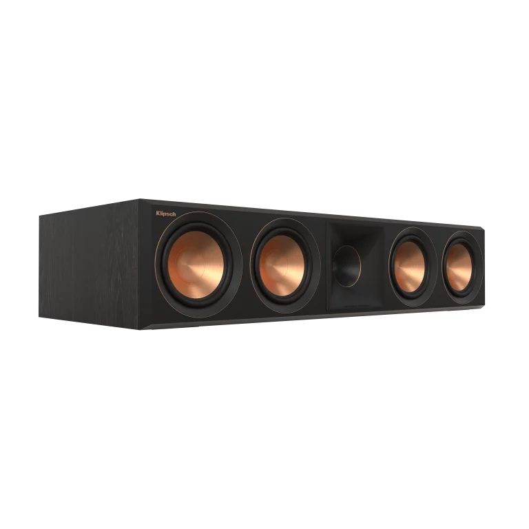 KLIPSCH 2 Voies, Quad 5.25 po Haut-Parleur Central Couleur Noir Ébène (RP504)