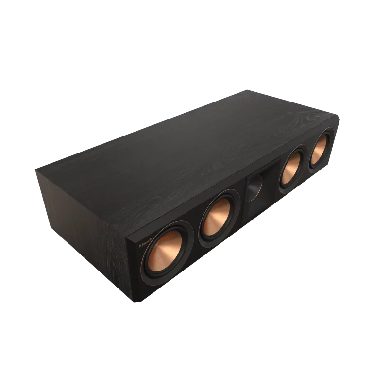 KLIPSCH 2 Voies, Quad 5.25 po Haut-Parleur Central Couleur Noir Ébène (RP504)