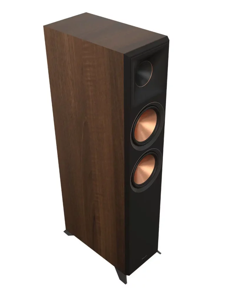 KLIPSCH 2 voies, Double 6,5 po Enceinte Colonne Couleur Noyer (RP6000) (Paire)