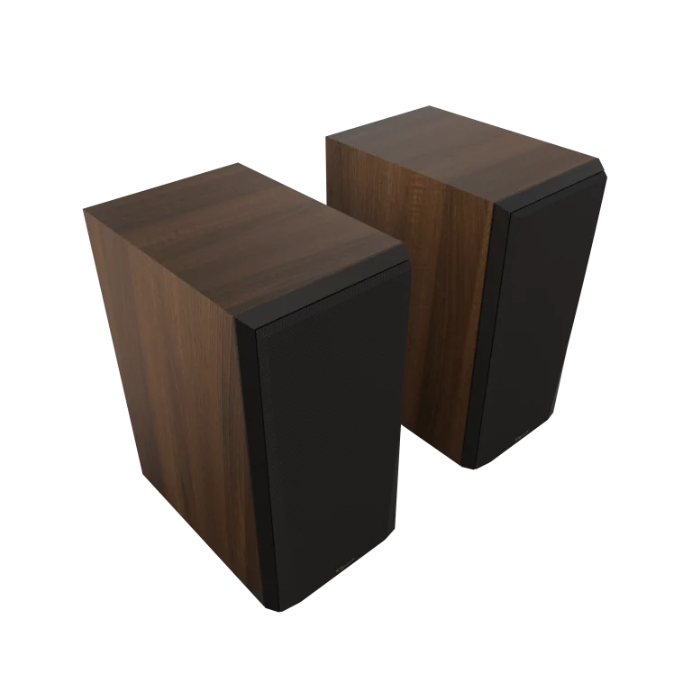 KLIPSCH 2 Voies, 6,5 po Haut-Parleurs Étagères Couleur Noyer (RP600) (Paire)