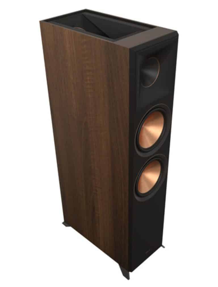 KLIPSCH Série Reference 2 Voies, Double 8 po Haut-Parleurs Colonnes / Tours avec Module Atmos Couleur Noyer (RP8060)