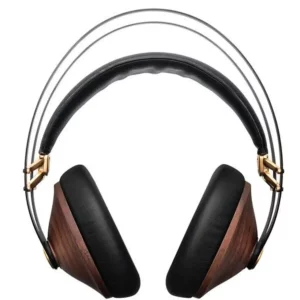 MEZE Casque Filaire Supra-Auriculaire en Bois Véritable Couleur Noyer / Finition Dorée (99 CLASSICS)