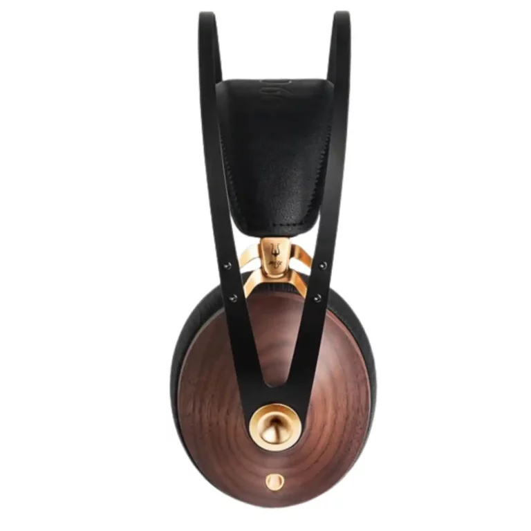 MEZE Casque Filaire Supra-Auriculaire en Bois Véritable Couleur Noyer / Finition Dorée (99 CLASSICS)