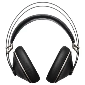 MEZE  High End Over-Ear Headphone ABS Leather Textured Earcups Color Black / Silver Finish (99NEO)