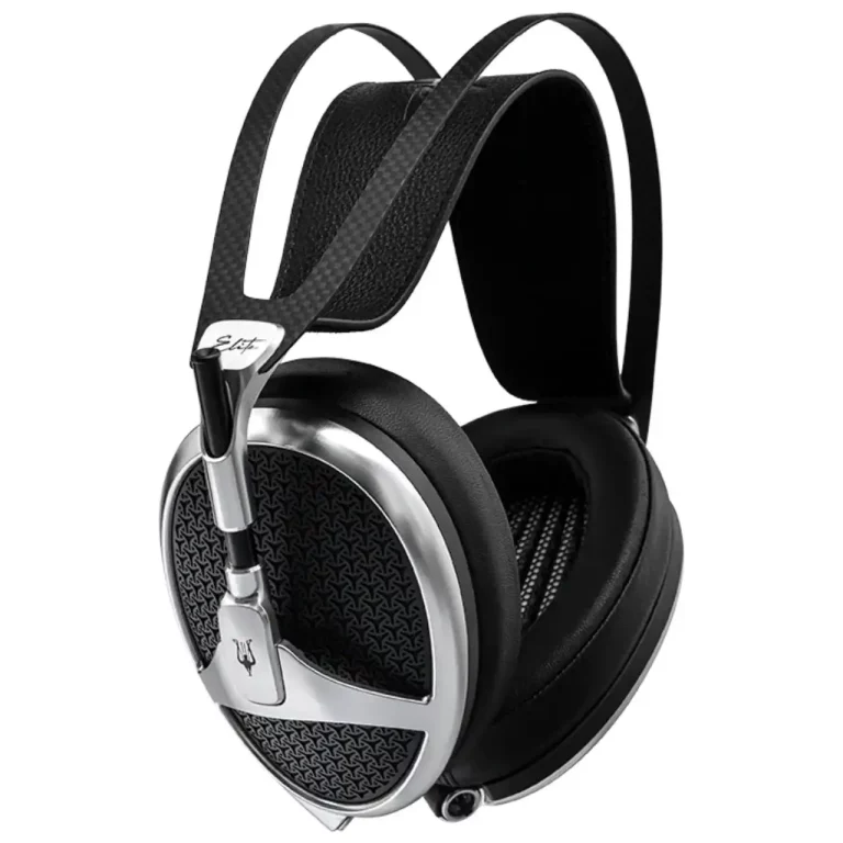 MEZE Reference Filaire Casque Supra-Auriculaire avec 4 Broches XLR Couleur Noir / Finition Argentée (ELITE)